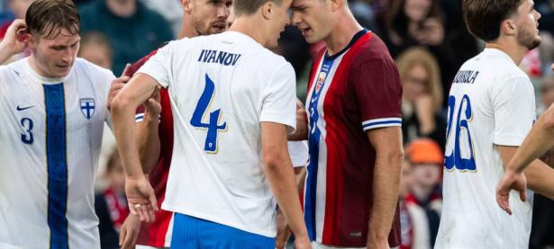 挪威队在比赛中战胜直布罗陀队